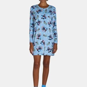 Holiday Print -Print Long-Sleeve Shift Dresses